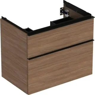 Geberit iCon Unterschrank für Waschtisch, 2 Schubl. 74x61,5x47,6cm, Eiche/Gr. Lava – Bild 2