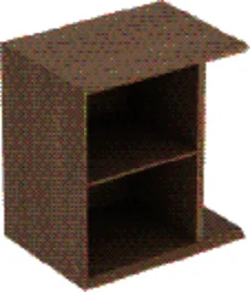 GE iCon Seitenelement wandhängend 37x40x27,3cm, Eiche