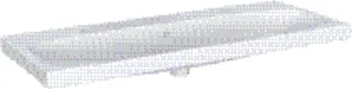 Waschtisch 120 x 48 cm, m. 2 Hahnloch mit Überlauf design4YOU 2.0, topweiß – Bild 2