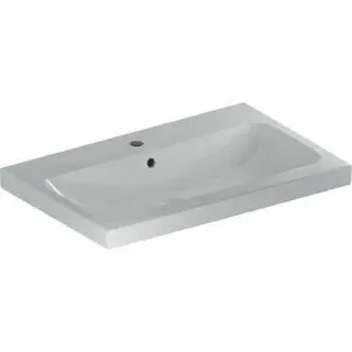 Geberit iCon Light Waschtisch 75x48cm mit Hahnloch, mit Überlauf, weiß – Bild 2