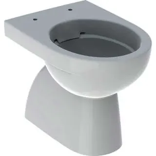Geberit Renova Stand-WC Tiefspüler, Abg.verti teilgeschl.Form, Rimfree, weiß – Bild 2