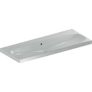 Waschtisch 120 x 48 cm, ohne Hahnloch mit Überlauf design4YOU 2.0, weiß