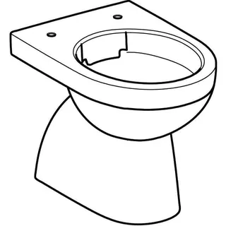 Geberit Renova Stand-WC Tiefspüler, Abg.verti teilgeschl.Form, Rimfree, weiß, KeraTect – Bild 3