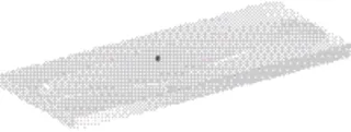 Waschtisch 120 x 48 cm, ohne Hahnloch mit Überlauf design4YOU 2.0, topweiß – Bild 2