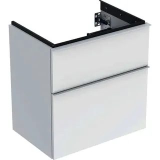 Geberit iCon Unterschrank f. Waschtisch, verk. Ausld. 59,2x61,5x41,6cm, weiß hgl/Gr. weiß matt – Bild 2