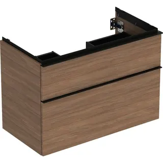 Geberit iCon Unterschrank für Waschtisch, 2 Schubl. 88,8x61,5x47,6cm, Eiche/Gr. Lava – Bild 2