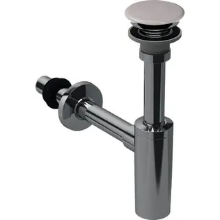 Geberit Waschtisch-Ablauf mit Siphon Abgang horiz. d32/40mm, G1 1/4" weiß/hgl.-verchromt – Bild 2