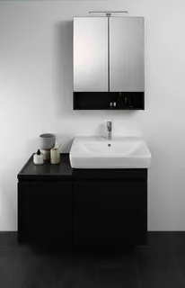 Geberit Renova Plan Waschtisch, 60x48cm mit Hahnloch, mit Überlauf, weiß – Bild 3