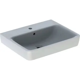 Geberit Renova Plan Aufsatzwaschtisch 60x48cm m. Hahnloch, mit Überlauf, weiß, KeraTect – Bild 2