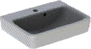 GE Renova Plan Handwaschbecken, 50x38cm m. Hl. mittig, m. Ül., weiß