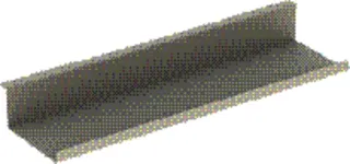 GE Wandablage, 45x5,5x13cm sandgrau matt