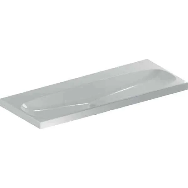 Waschtisch 120 x 48 cm, ohne Hahnlochohne Überlauf design4YOU 2.0, weiß