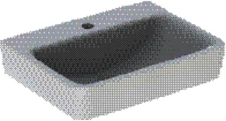 GE Renova Plan Handwaschbecken, 50x38cm m. Hl. mittig, o. Ül., weiß