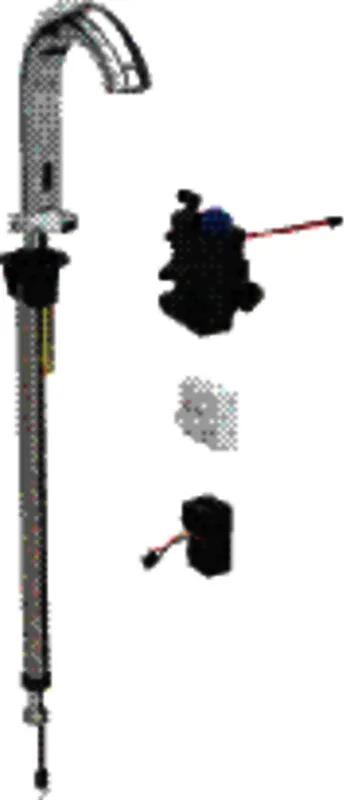 Geberit Waschtischarmatur Piave, Standmontage mit UP-Funktionsbox Netz mit Mischer