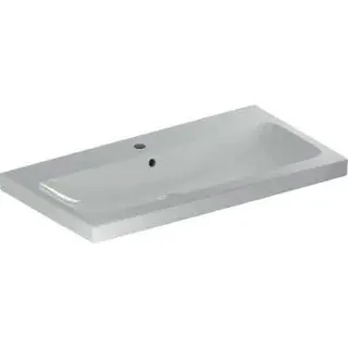Geberit iCon Light Waschtisch 90x48cm mit Hahnloch, mit Überlauf, weiß – Bild 2