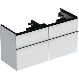 Geberit iCon Unterschrank für DWT, 4 Schubl. 118,4x61,5x47,6cm, weiß hgl/Gr. chrom – Bild 2