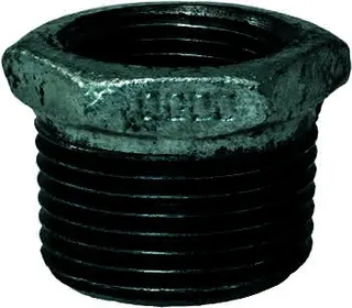 gebofittings Temperguss Gewindefittings 241 - Red.-Nippel 5" x 4", verz.