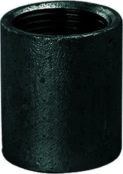 gebonipple, Stahlmuffe Stahlmuffe 4" - schwarz, ganze Länge