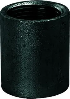 gebonipple, Stahlmuffe Stahlmuffe 3/4" - schwarz, halbe Länge
