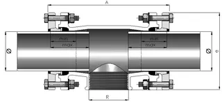 gebooriginal Temperguss-KLV Serie 222 Typ TF 2 1/2" für Stahlrohr, Trinkwasser – Bild 3
