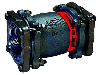 gebooriginal Temperguss-KLV Serie 220 Typ OF 108,0 x 108,0 mm für Siederohr