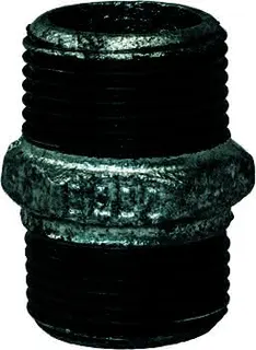 gebofittings Temperguss Gewindefittings 281 - Doppelnippel 2", R-L, verzinkt – Bild 2