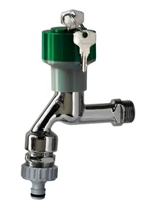 comfort-Auslaufventil DIN 3509 HD mit RB RV abschließbarem Griff DN 15 (1/2") vc
