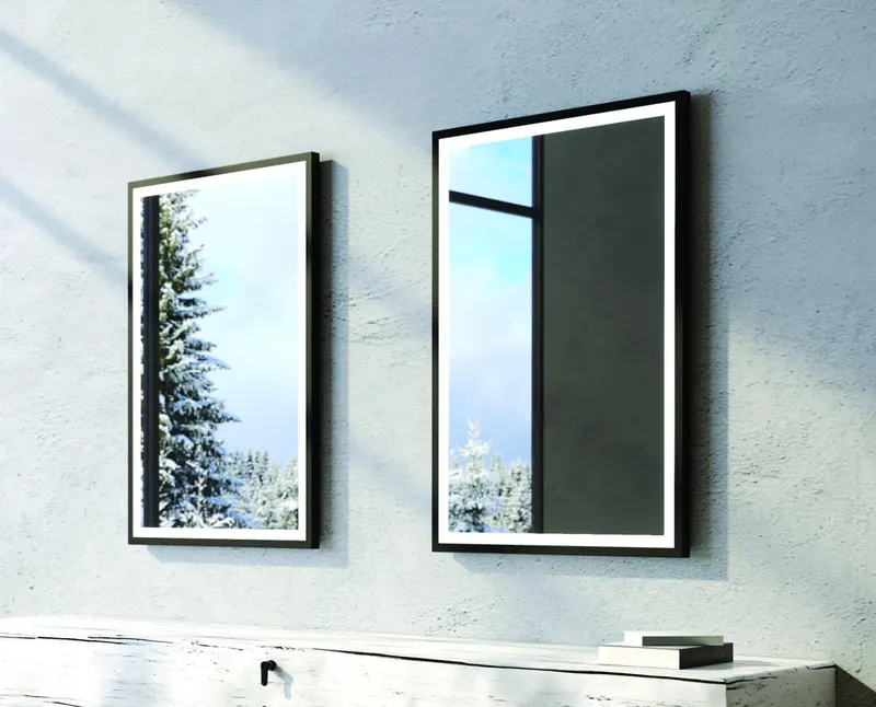 AS Colorato LED-Leuchtspiegel Breite 100 x Höhe 80 cm