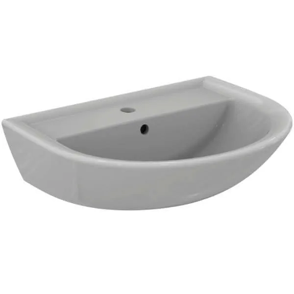 Ideal Standard Waschtisch Eurovit, 1 Hahnloch, mit Überlauf, 600x470x160mm, Weiß