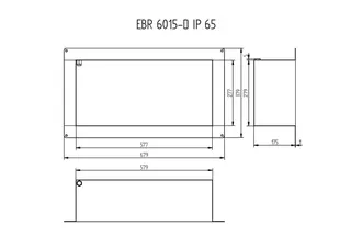 AS Einbaurahmen NASSBEREICH IP 65 70,4 x 40,3 x 17,5 cm – Bild 2