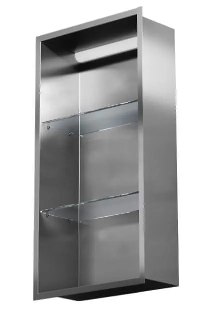 AS UP Regal mit LED-Beleuchtung TROCKEN 30 x 90 x 16,5 cm