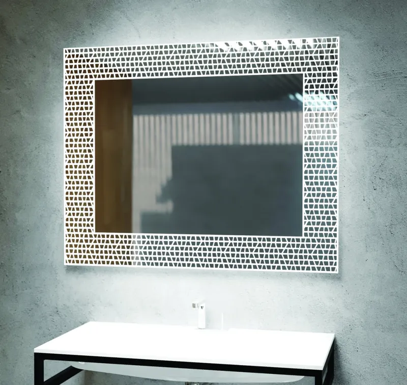 AS Accento LED-Leuchtspiegel Breite 60 x Höhe 60 cm