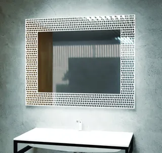 AS Accento LED-Leuchtspiegel Breite 90 x Höhe 70 cm