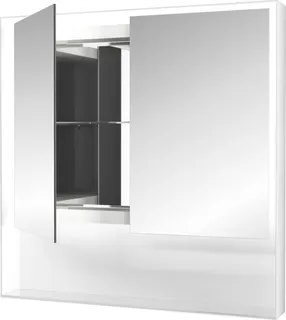 AS Sempre-Spazio LED-Leuchtspiegel Breite 100 x Höhe 80 cm 2-türig