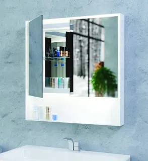AS Sempre-Spazio LED-Leuchtspiegel Breite 90 x Höhe 80 cm 2-türig