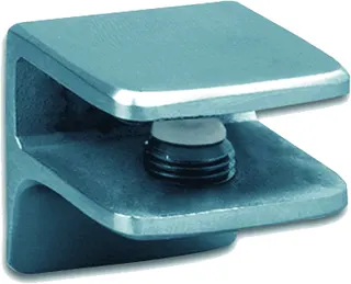 AS Glaspattenträger eckig 30 mm mit Stütze