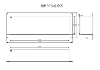 AS Einbaurahmen NASSBEREICH IP 65 100,4 x 40,3 x 17,5 cm – Bild 2