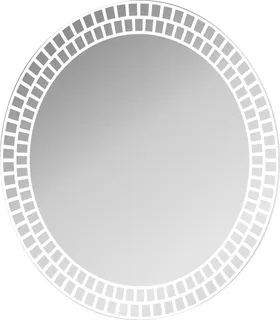 AS Segmenti LED-Leuchtspiegel 80 cm rund