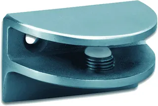 AS Glaspattenträger halbrund 50 mm mit Stütze