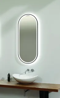 AS Illumina PLUS LED-Leuchtspiegel Breite 50 cm x Höhe 120 cm + Amb.-Bel.