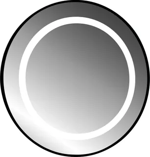 AS Preziosa 2 LED-Leuchtspiegel 90 cm rund