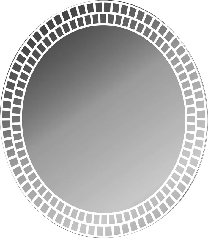 AS Segmenti LED-Leuchtspiegel 90 cm rund