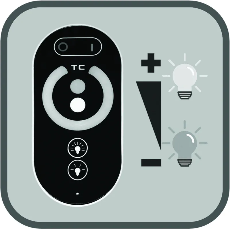 AS TEC LW Lichtfarben-Dimmer-FB stufenlos dimmbar, 3000-6000 Kelvin