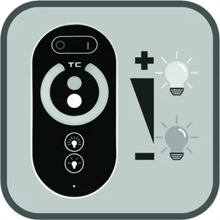 AS TEC LW Lichtfarben-Dimmer-FB stufenlos dimmbar, 3000-6000 Kelvin