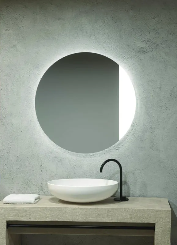 AS Lunata LED-Leuchtspiegel 100 cm rund