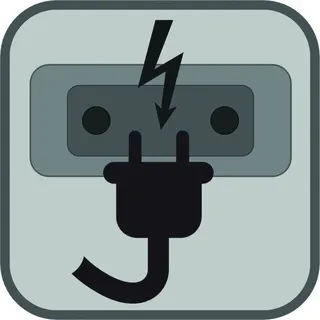 AS EURO-Steckdose schmal, für Rasierer&elektr. Zahnbürste