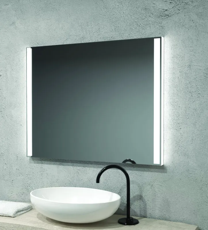 AS Diamant-Duo LED-Leuchtspiegel Breite 130 x Höhe 80 cm