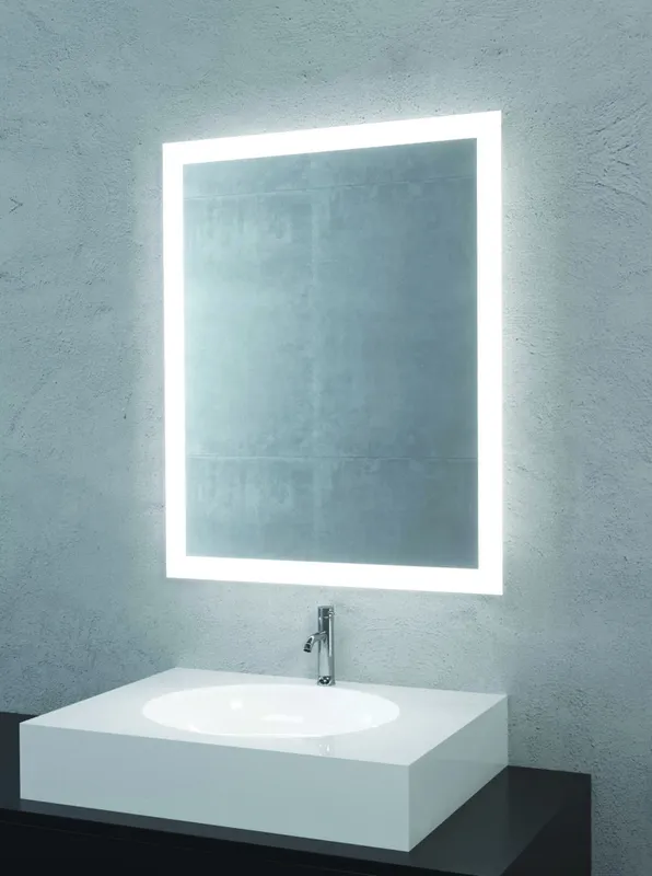 AS Quadrino LED-Leuchtspiegel Breite 45 x Höhe 80 cm