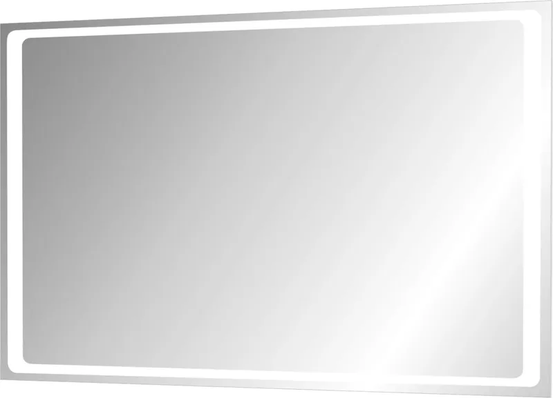AS Quadro LED-Leuchtspiegel Breite 50 x Höhe 70 cm