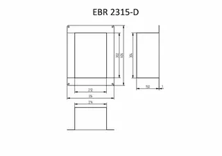 AS Einbaurahmen NASSBEREICH 31,4 x 40,3 x 15 cm – Bild 2